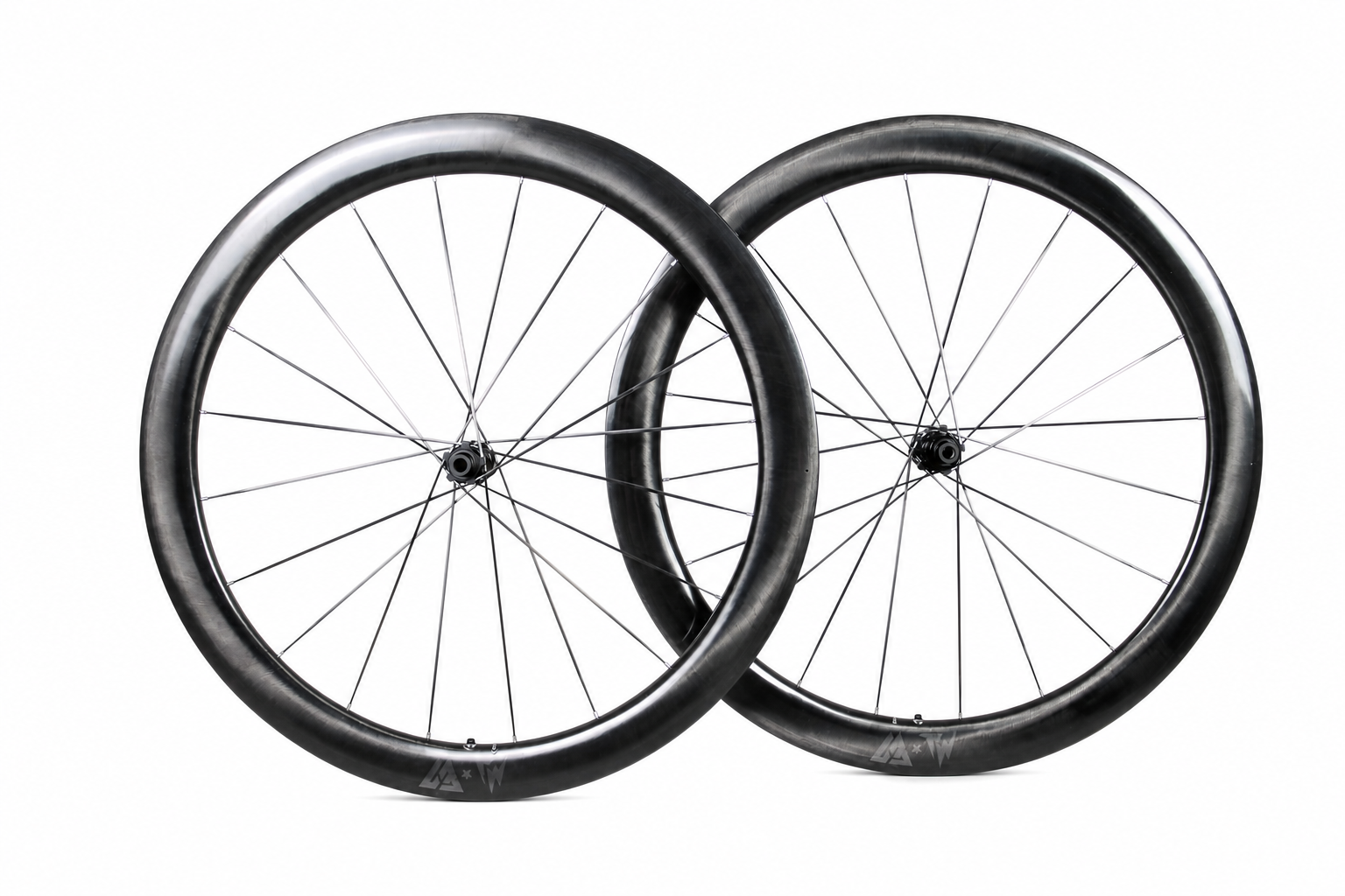 Light Bicycle Airia 55 full wheelset studio view on white background