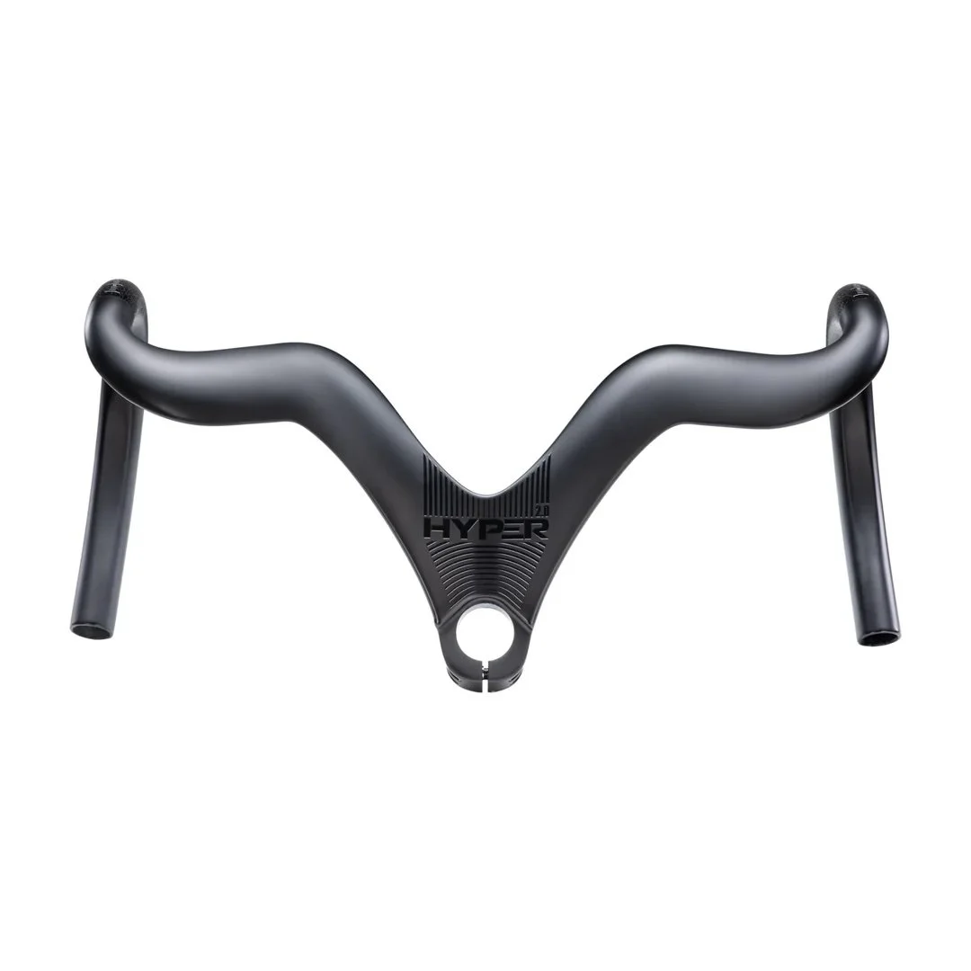 Lún HYPER 2.0 integrated carbon riser handlebar front view