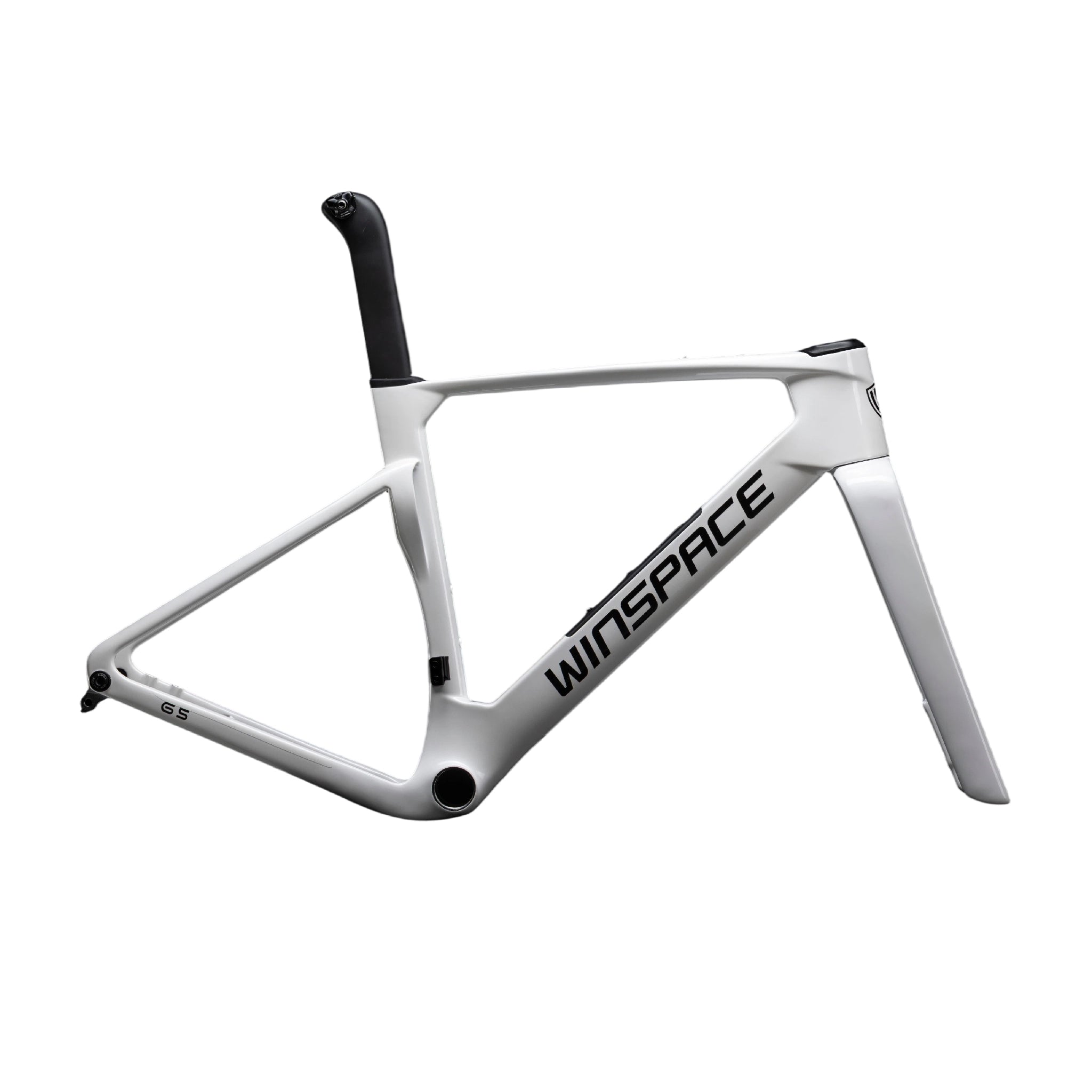 Winspace G5 Gravel frameset in Alpine White